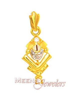 22kt Gold Lord Balaji Pendant ( Ganesh, Laxmi and other God Pendants )
